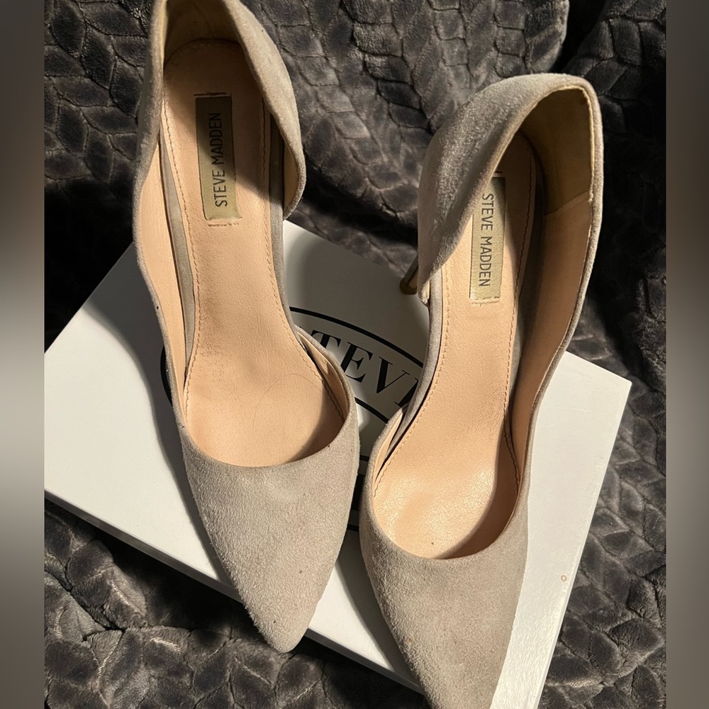 Gray Felicity Steve Madden heels size 11 used